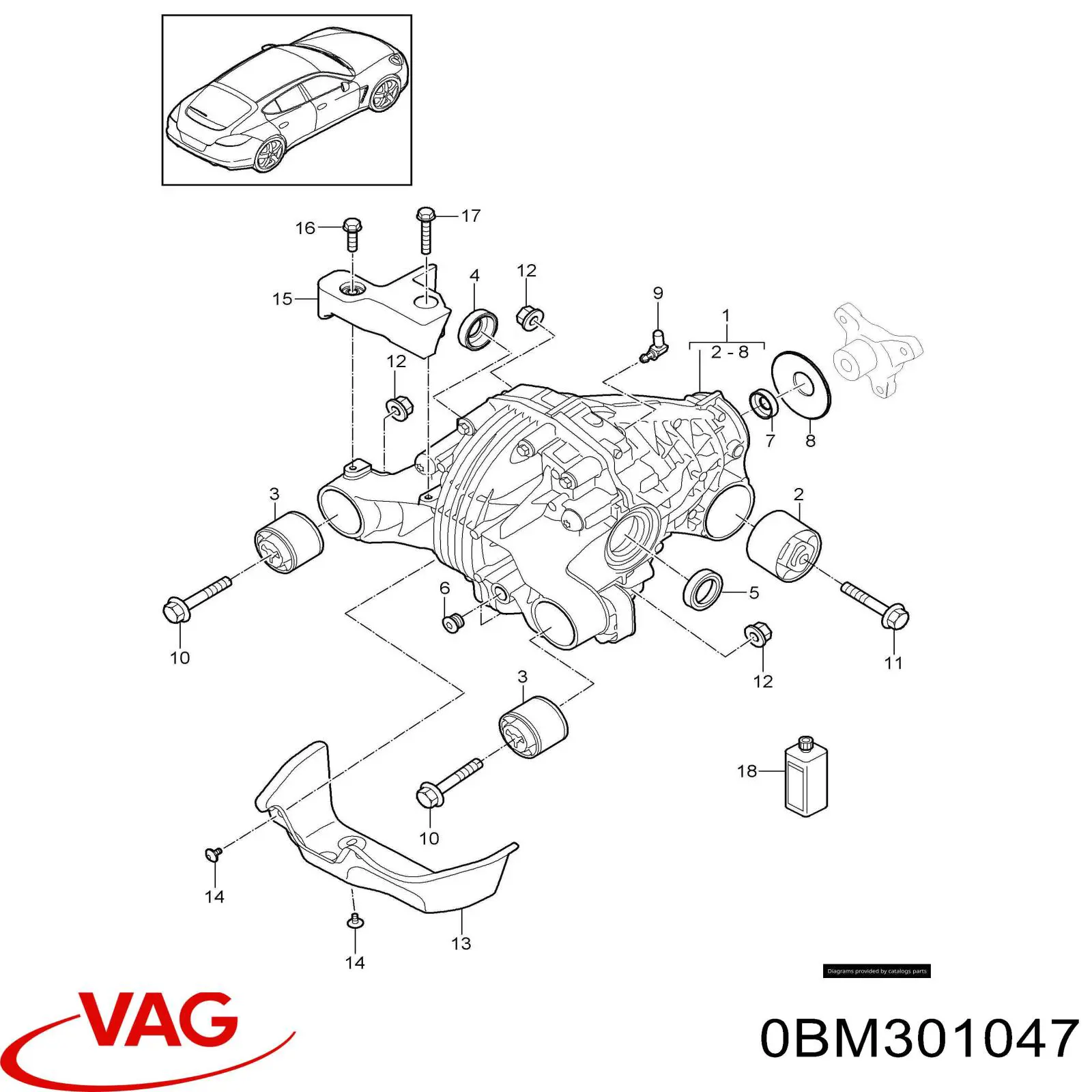  0BM301047 Porsche