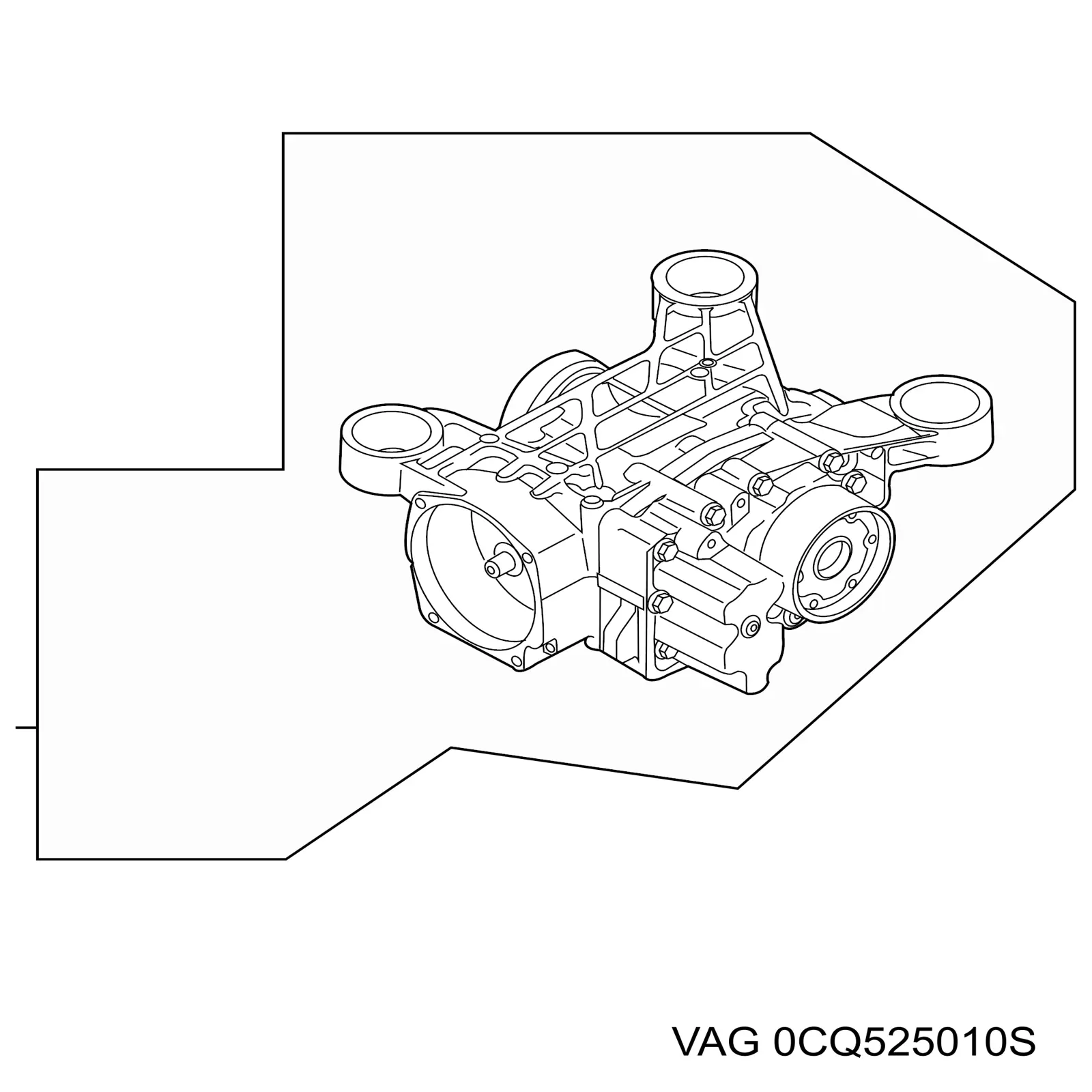Redutor do eixo traseiro Skoda Octavia III A7 5E3, NL3, NR3