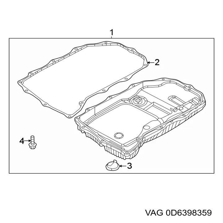 Фильтр коробки автомат VAG 0D6398359 цена, от 625.74 USD
