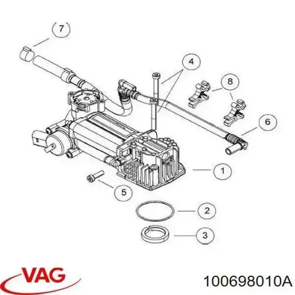 100698010 VAG компрессор пневмоподкачки (амортизаторов)