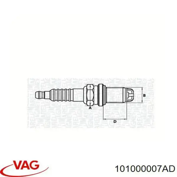 Купить 101000007AD VAG Свечи автомобильные