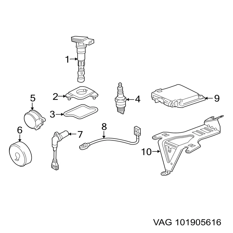 Свечи зажигания 101905616 VAG