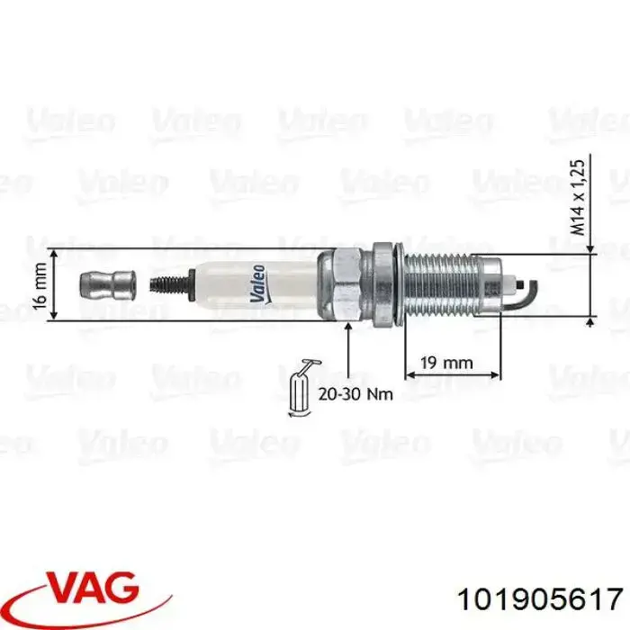 Купить 101905617 VAG Свечи автомобильные