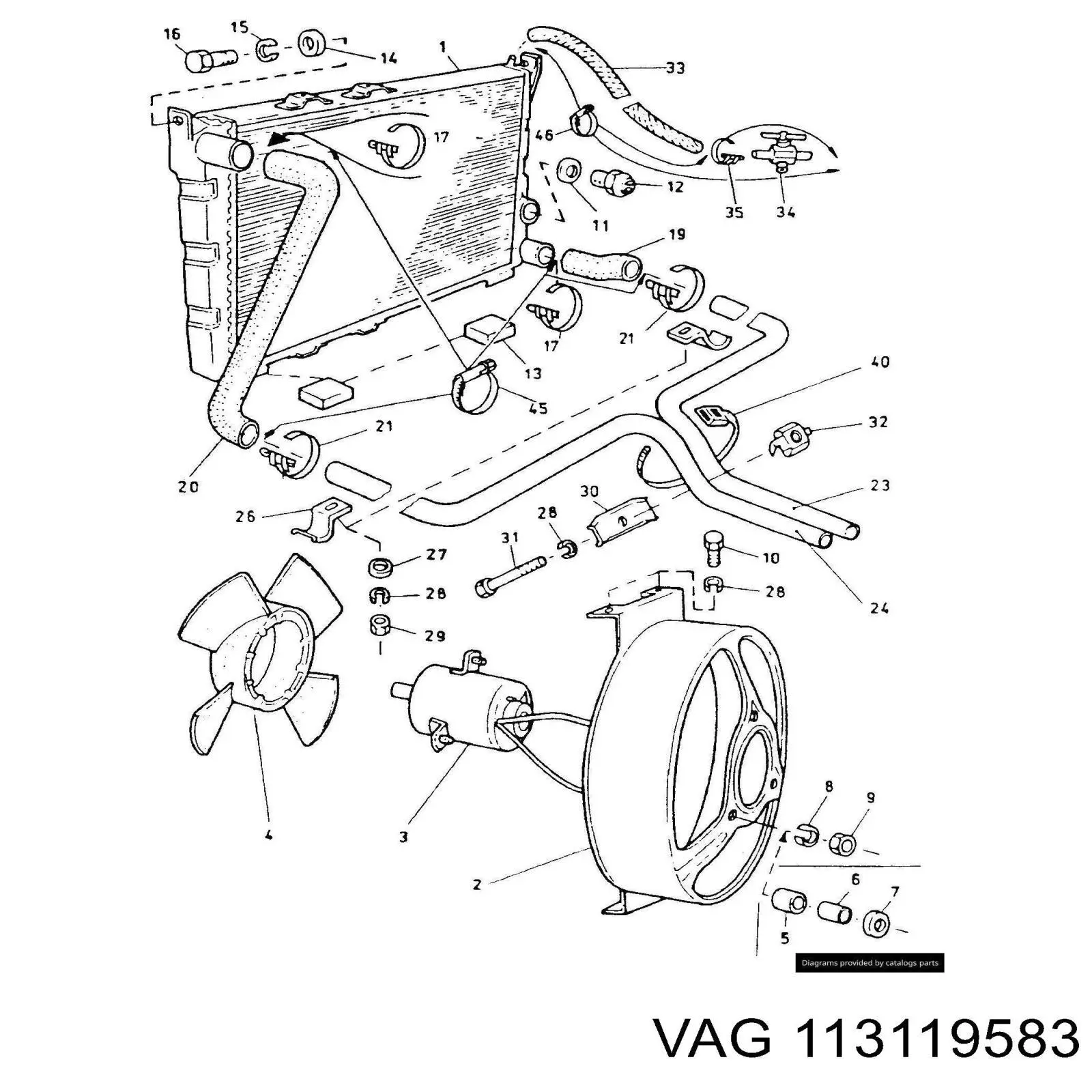  VAG 113119583 цена, от 11.68 USD