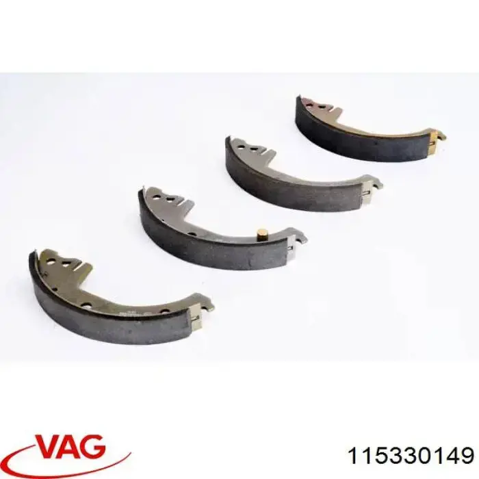 Купить 115330149 VAG Задние барабанные тормозные колодки