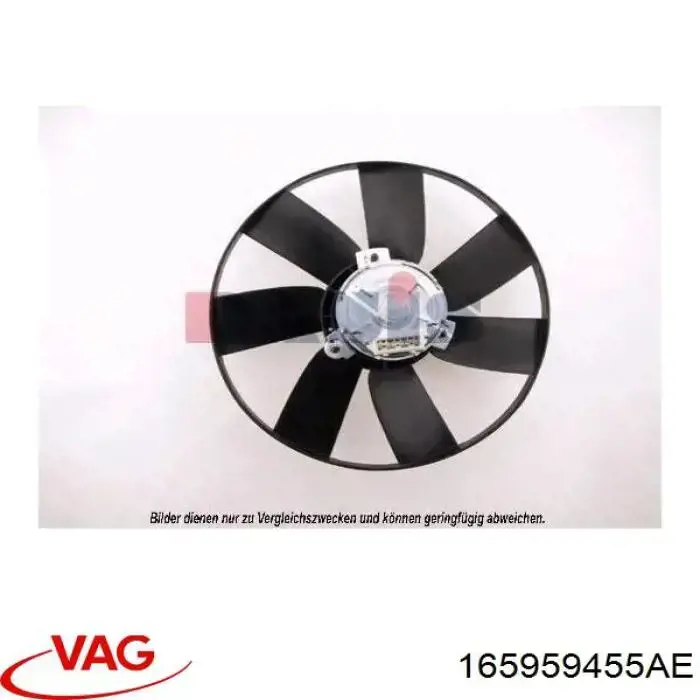 165959455AE VAG электровентилятор охлаждения в сборе (мотор+крыльчатка)