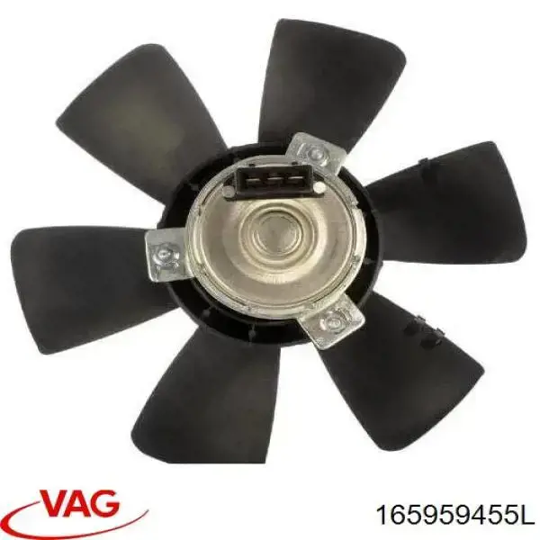 165959455L VAG электровентилятор охлаждения в сборе (мотор+крыльчатка правый)