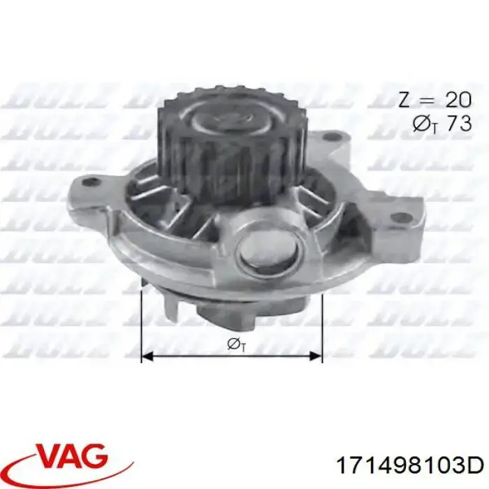 ШРУС внутренний 171498103D VAG