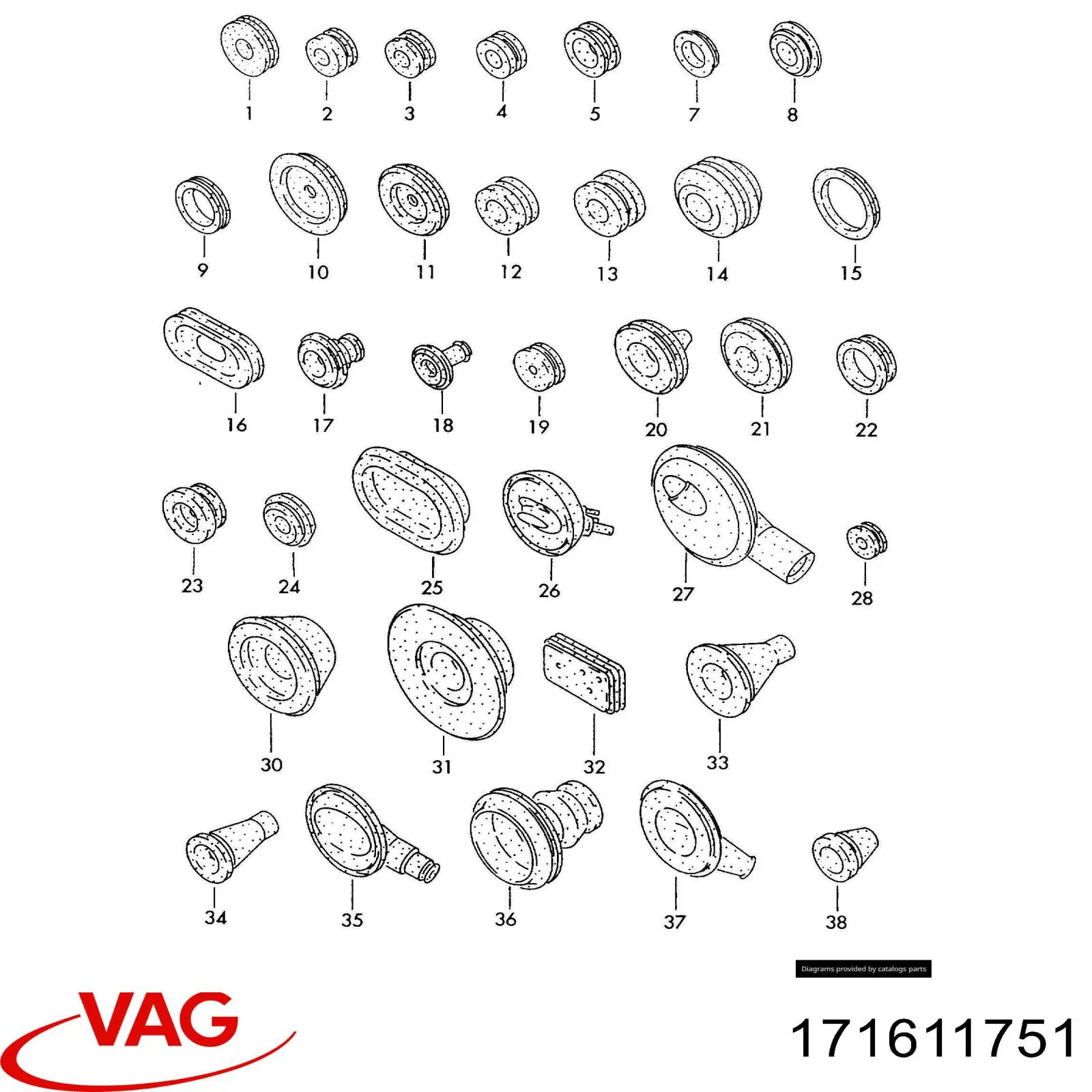  VAG 171611751 цена, от 9.19 USD