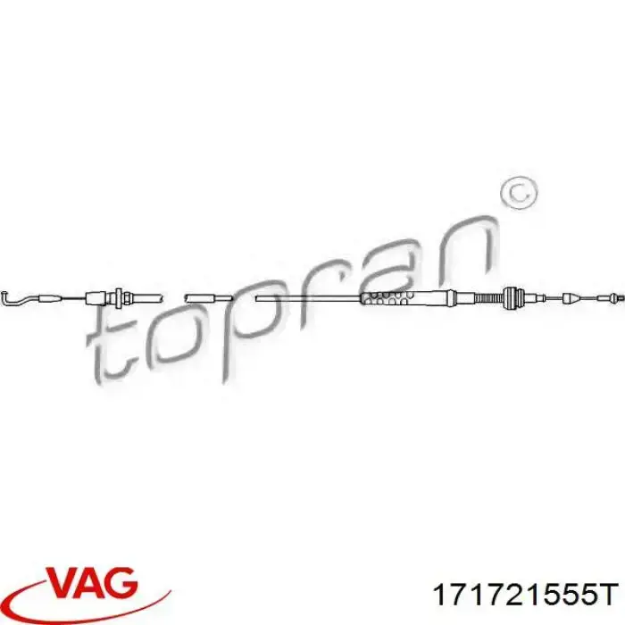 Купить 171721555T VAG Трос газа