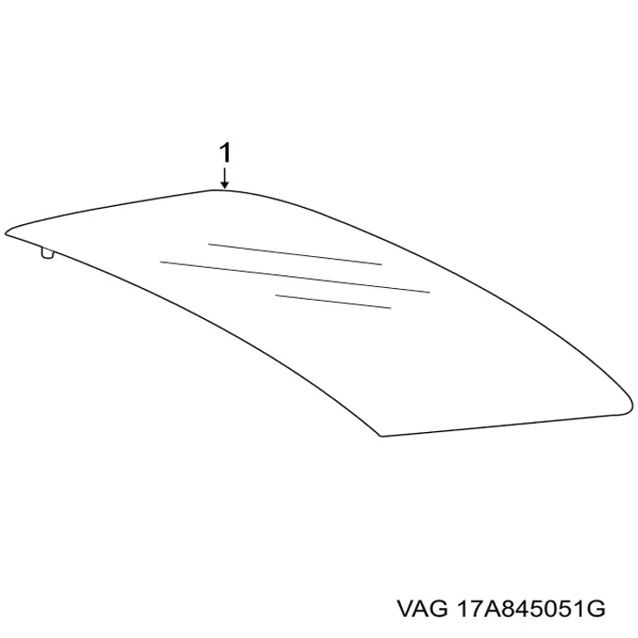 Заднее автостекло VAG 17A845051G цена, от 125.61 USD