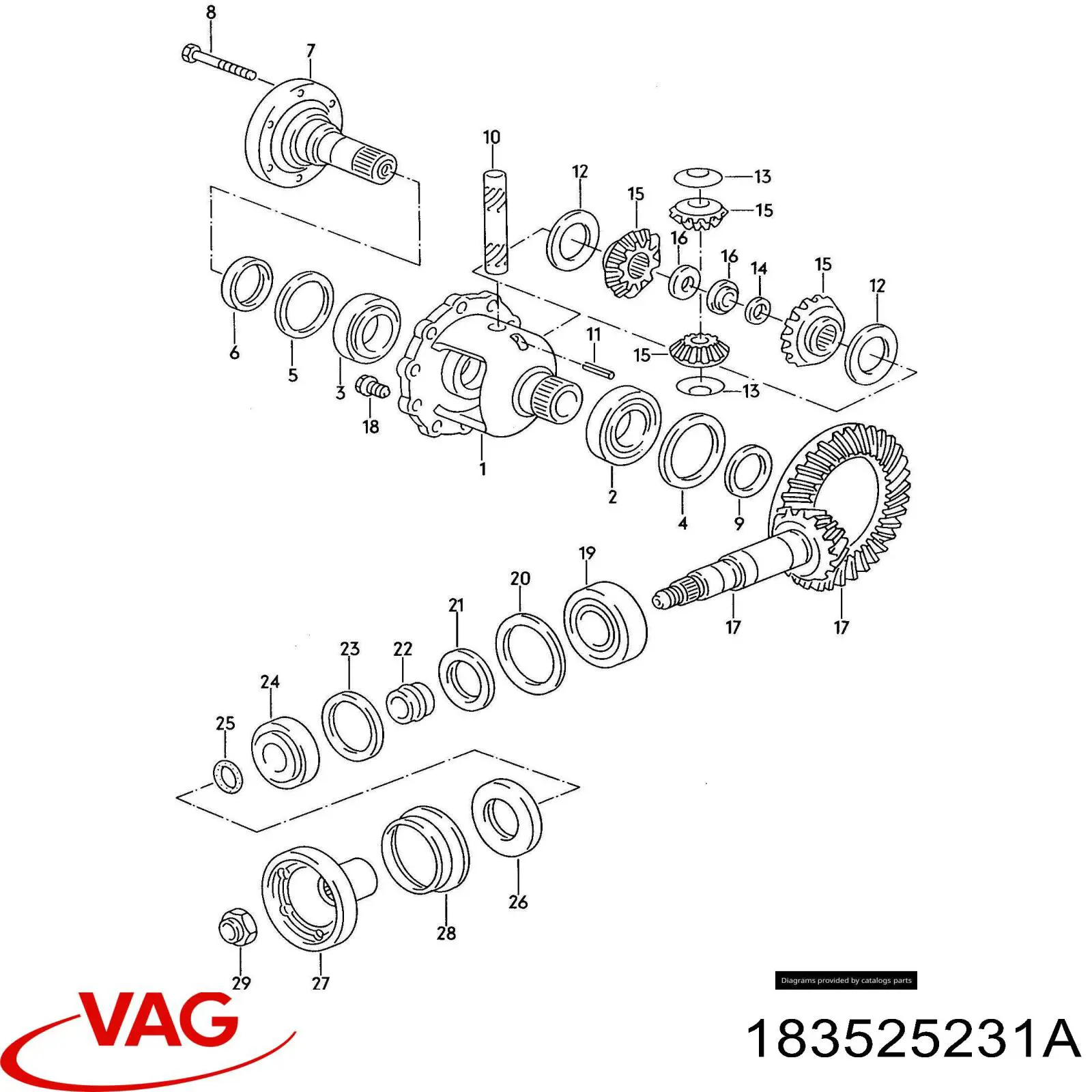  VAG 183525231A цена, от 10.19 USD