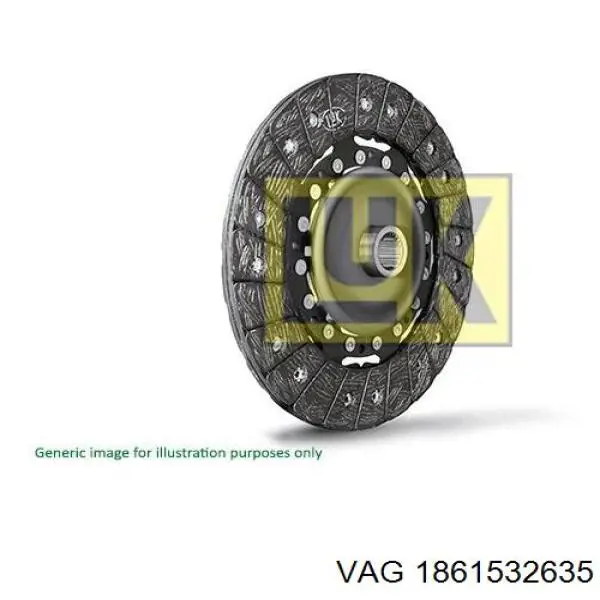 1861532635 VAG диск сцепления