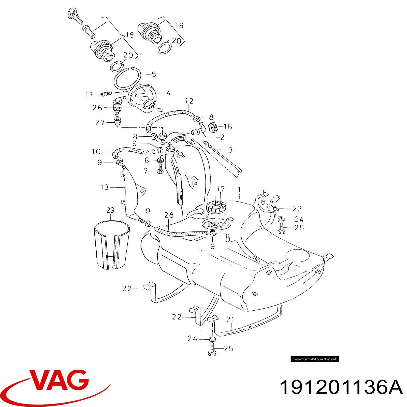 Купить 191201136A VAG 