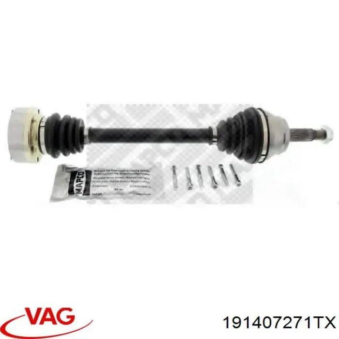Привод передний левый VAG 191407271TX цена, от 80.13 USD