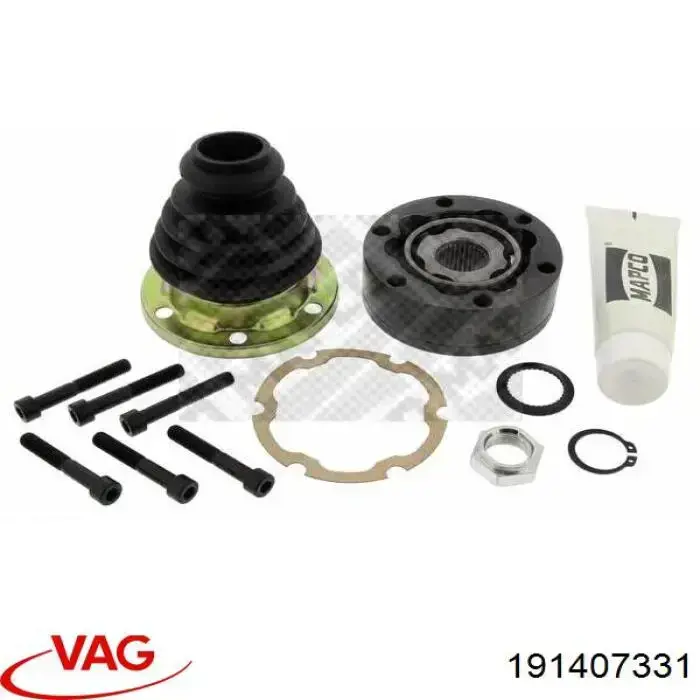 Шарнир угловых скоростей внутренний передний VAG 191407331 цена, от 21.55 USD