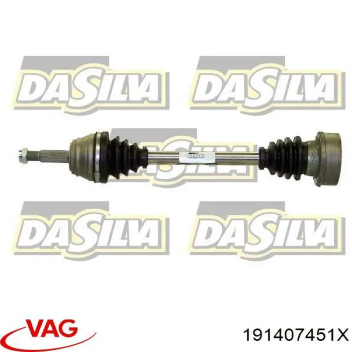 Купить 191407451X VAG Привод в сборе левый