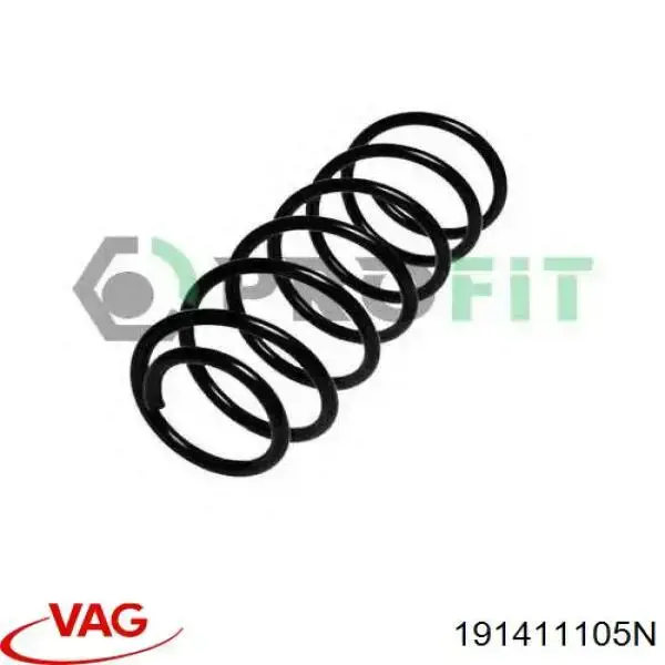 Пружина амортизатора передняя VAG 191411105N цена, от 27.17 USD