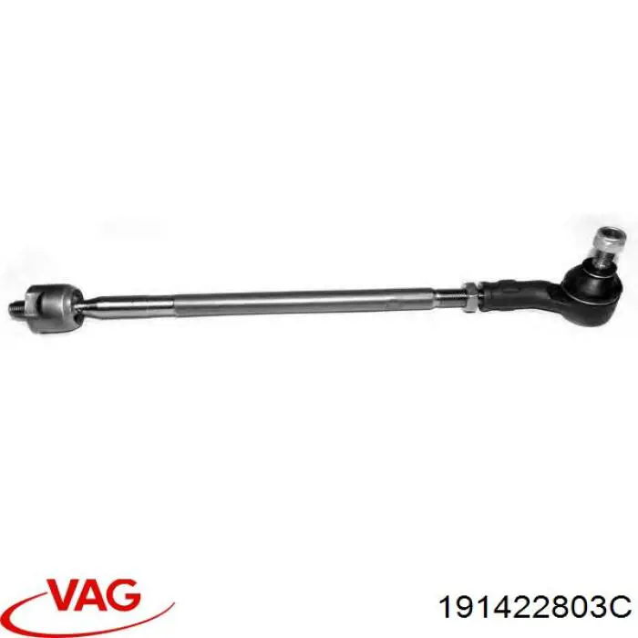 Тяга рулевая в сборе левая 191422803C VAG