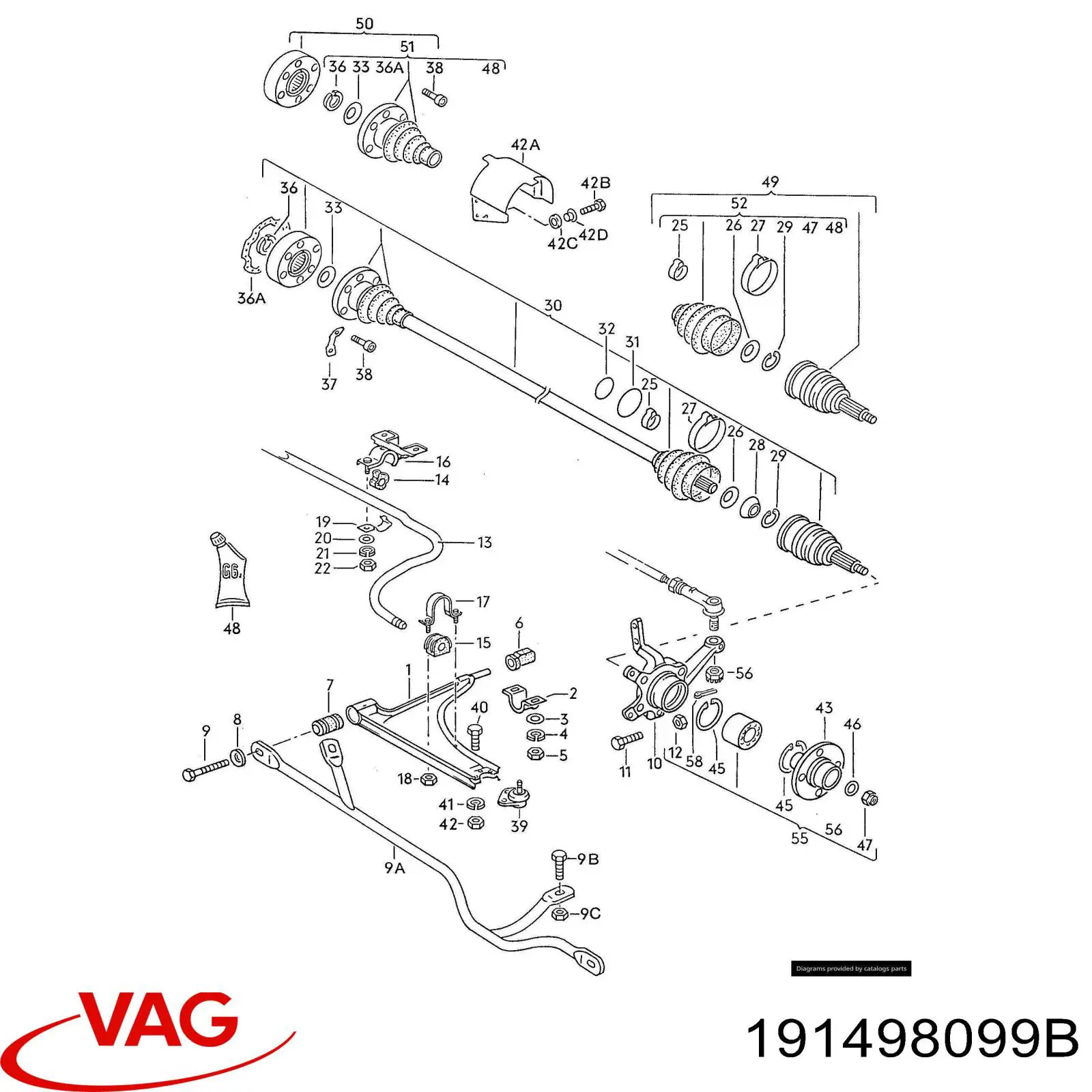 Граната колесная VAG 191498099B цена, от 28.21 USD