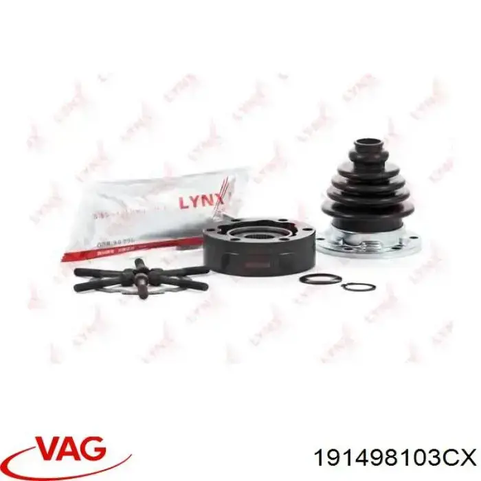 Шарнир угловых скоростей передний левый VAG 191498103CX цена, от 25.44 USD