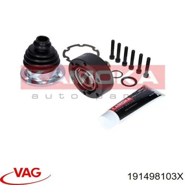 Шарнир угловых скоростей передний левый VAG 191498103X цена, от 27.22 USD