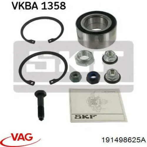 Подшипник ступицы 191498625A VAG