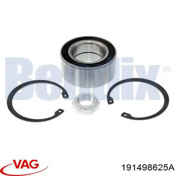 Комплект подшипника ступицы колеса VAG 191498625A цена, от 16.79 USD
