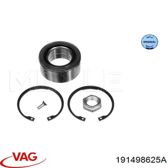 Купить 191498625A VAG Подшипник передней ступицы