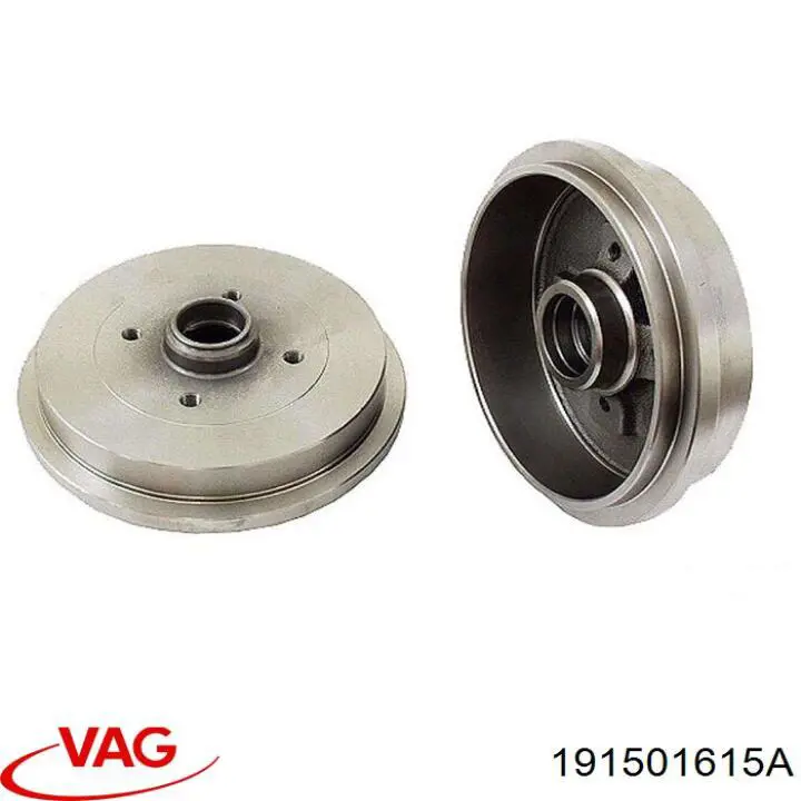 Барабан тормозной задний VAG 191501615A цена, от 30.93 USD