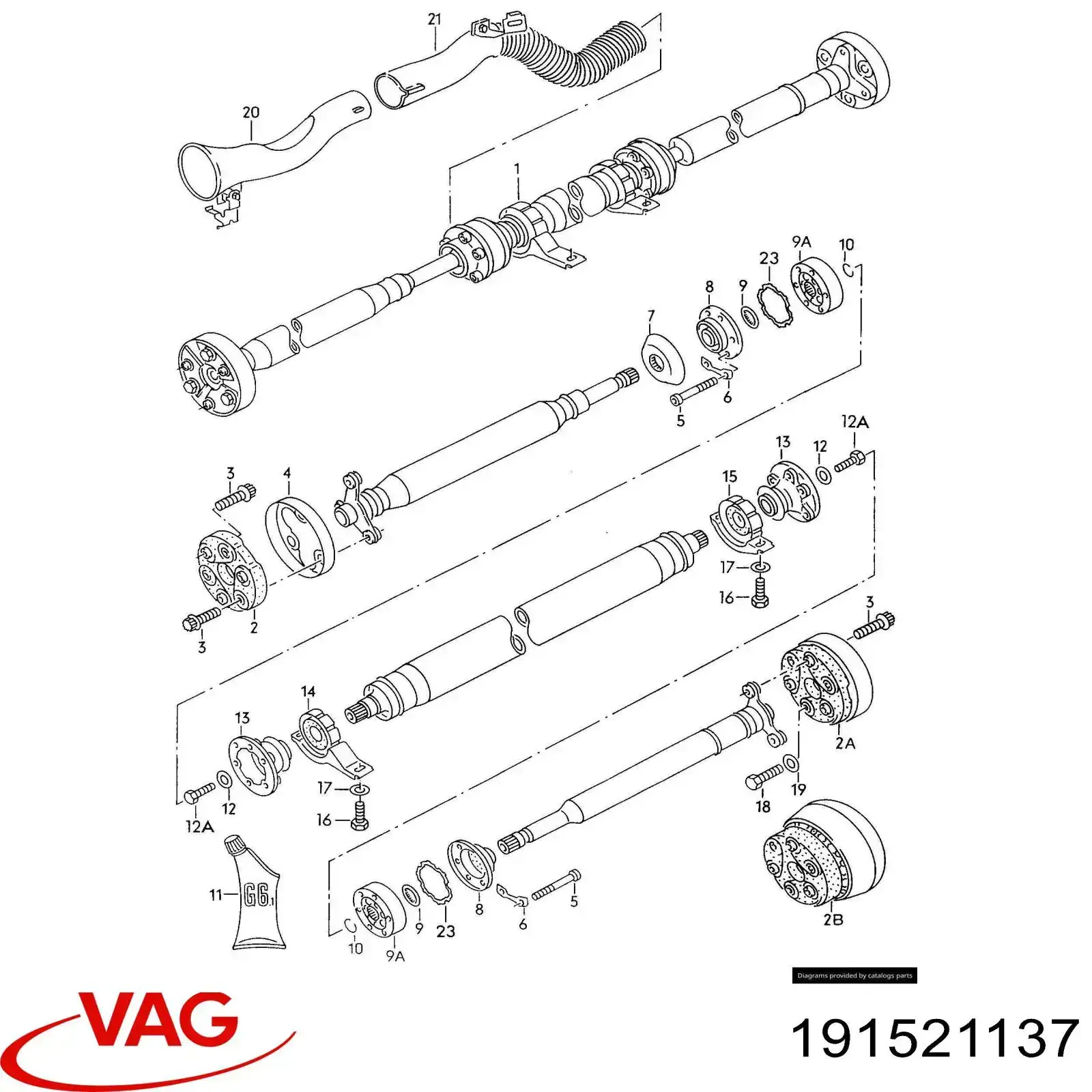 Втулка карданного вала центрирующая VAG 191521137 цена, от 179.45 USD