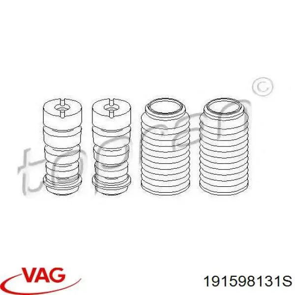 191598131S VAG Пыльники и отбойники амортизатора