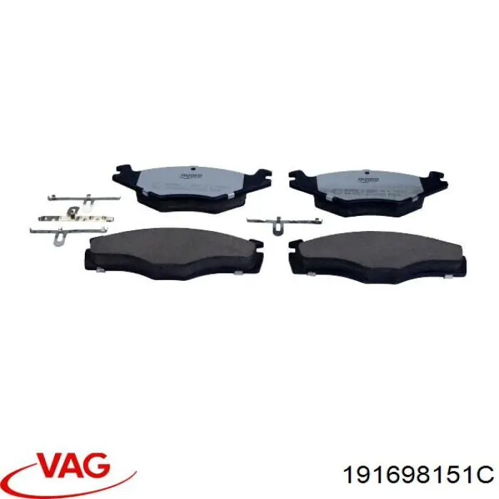 191698151C VAG Колодки передние