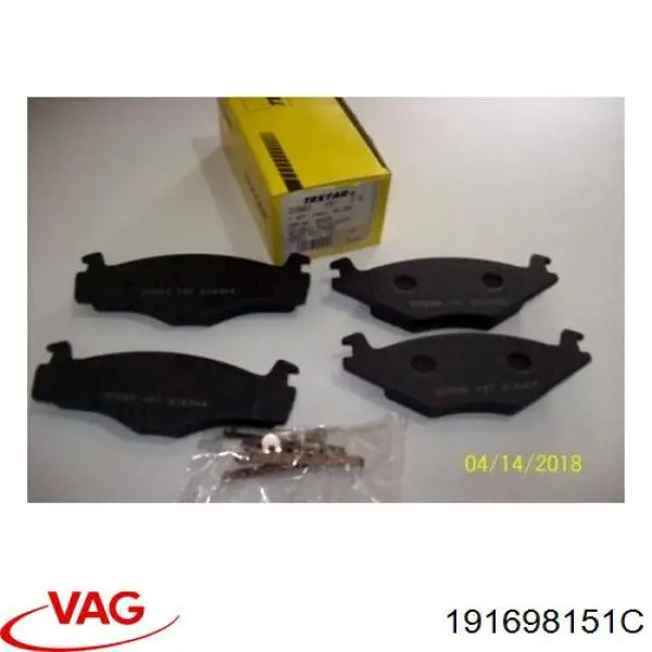 Тормозные колодки VAG 191698151C