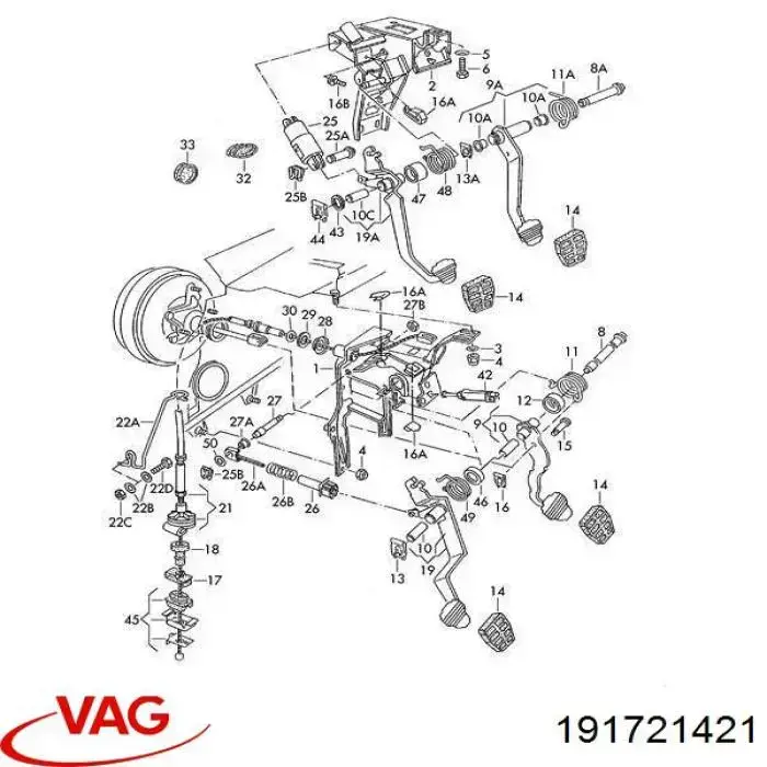 Купить 191721421 VAG 