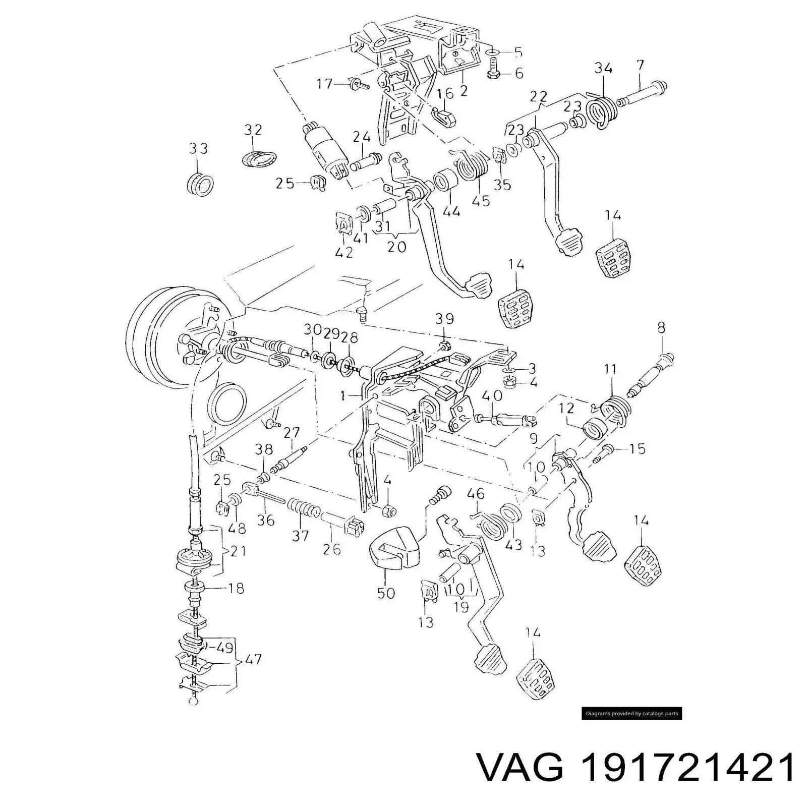  VAG 191721421 цена, от  