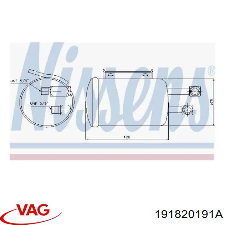 Купить AD129000S Mahle Original Осушитель кондиционера