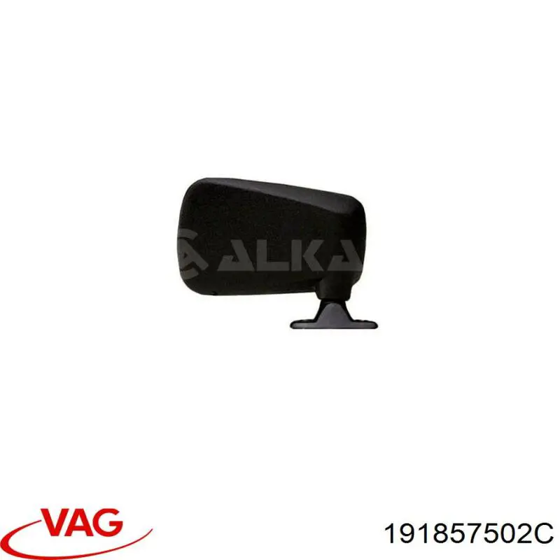Купить 191857502C VAG Боковое зеркало заднего вида правое