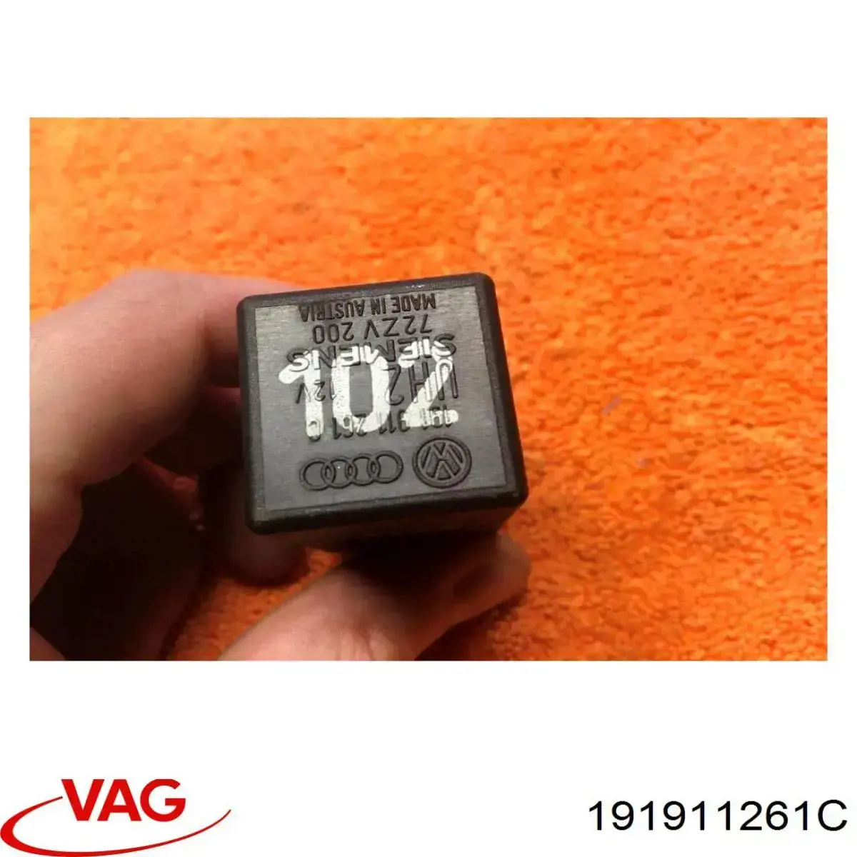 191911261C VAG Relê das velas de incandescência