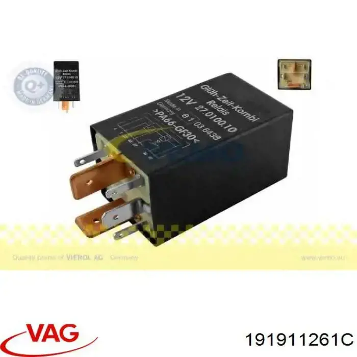 Compre 191911261C VAG Relê das velas de incandescência