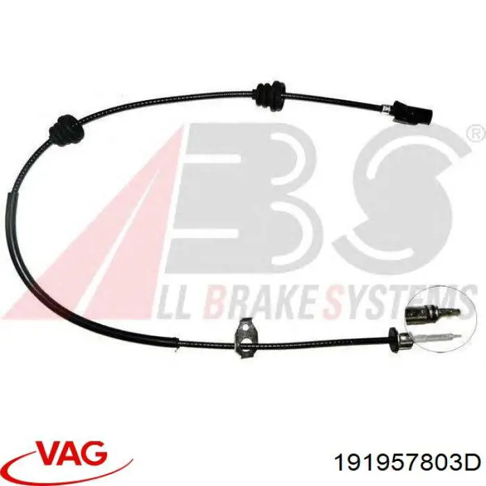 Вал гибкий (спидометра) VAG 191957803D цена, от 6.06 USD