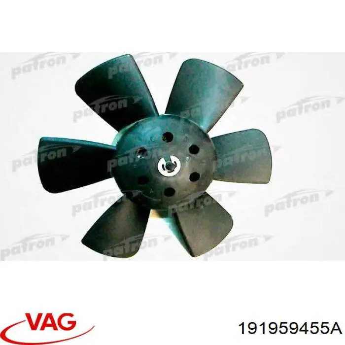 191959455A VAG электровентилятор охлаждения в сборе (мотор+крыльчатка правый)