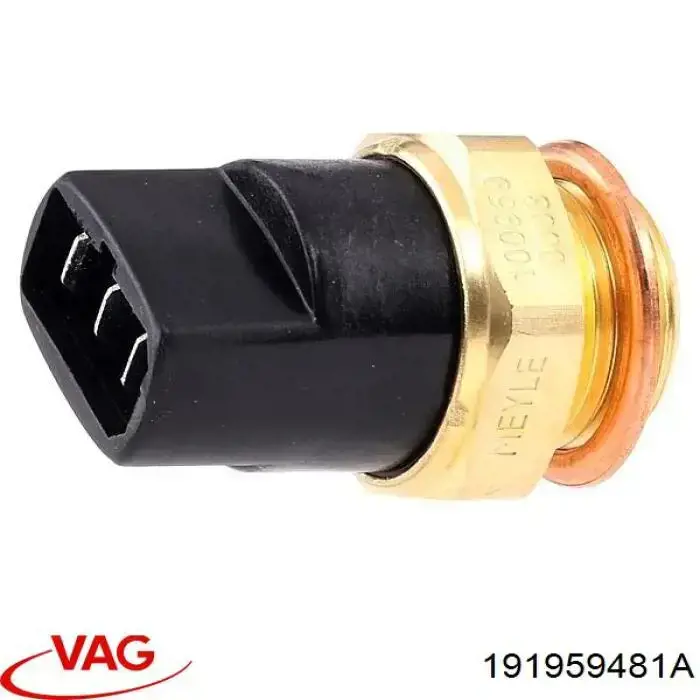 Sensor de temperatura do fluido de esfriamento (de ativação de ventilador do radiador) 191959481A VAG