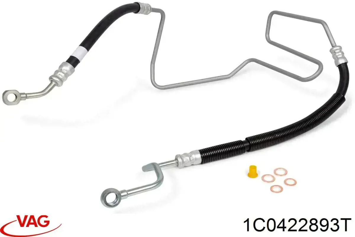 Купить 1C0422893T VAG Шланг ГУР высокого давления