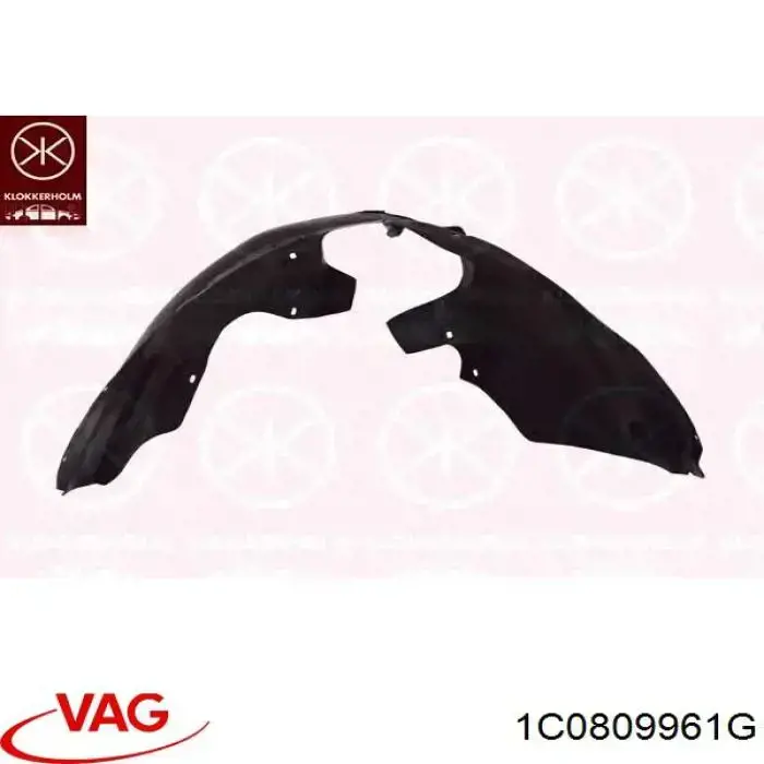 Подкрылок крыла переднего левый VAG 1C0809961G цена, от 114.46 USD