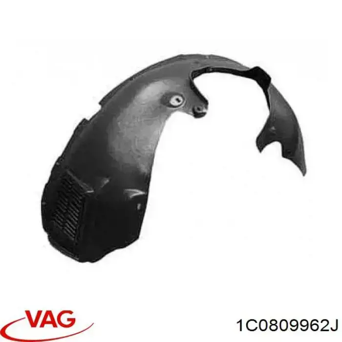 Правый подкрылок переднего крыла VAG 1C0809962J цена, от 114.85 USD