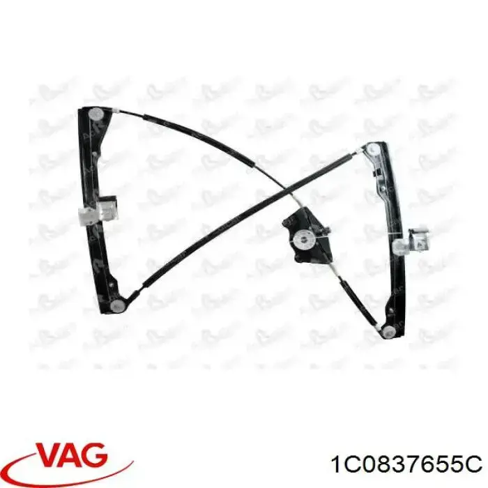 Механизм стеклоподъемника водительской двери VAG 1C0837655C цена, от 85.67 USD