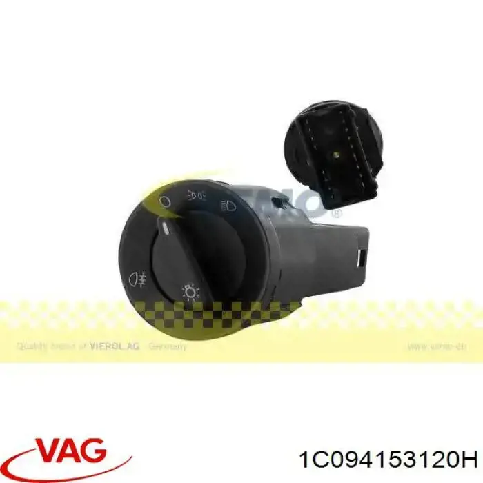 Переключатель света фар на "торпедо" 1C094153120H VAG