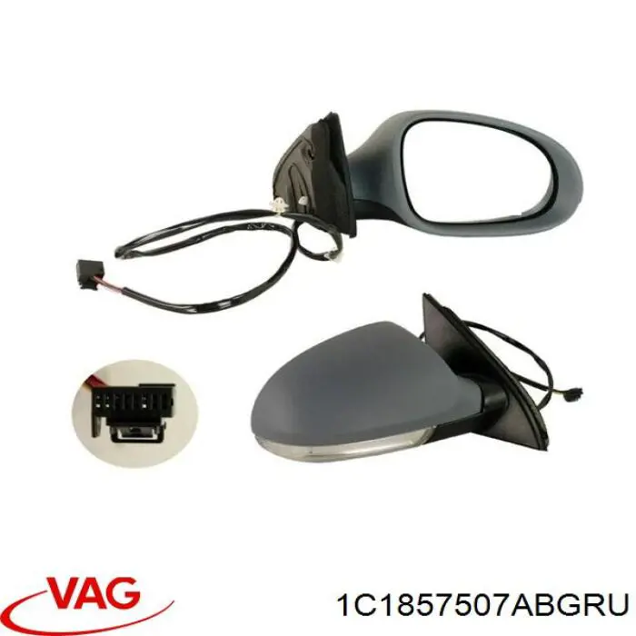 Зеркало заднего вида, левое VAG 1C1857507ABGRU цена, от 73.47 USD