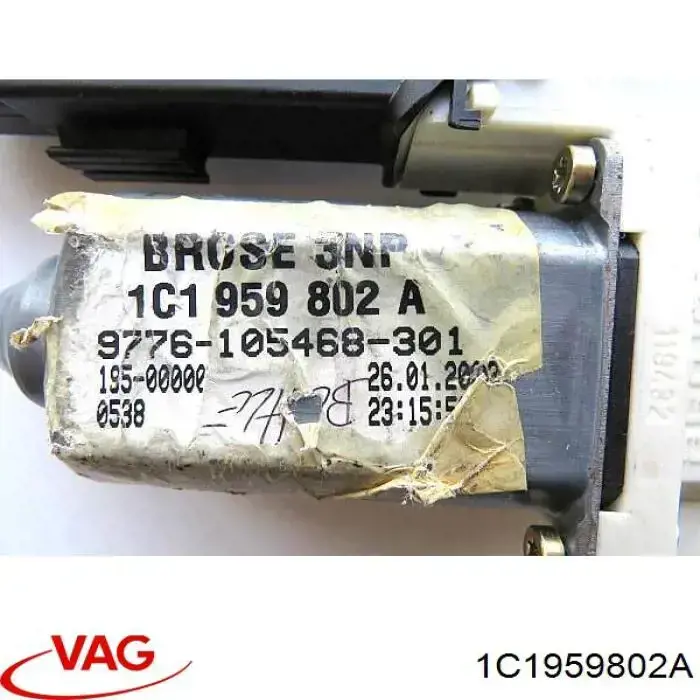Купить 1C1959802A VAG Мотор стеклоподъемника двери передней правой